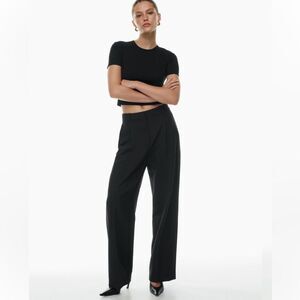 Zara Pleated High Waisted Black Pans XS
